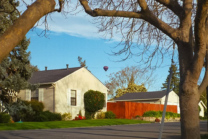 View From Maxwell Avenue In Napa, Ca, 1998