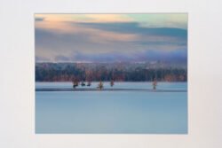 Purple Lake Steinhagen Morning Print With Mat (8×10)