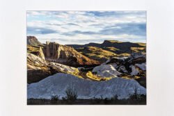 Road Through Ash In Big Bend National Park Print With Mat (8×10)