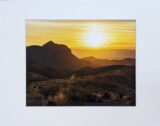 Sunset at Sotol Vista, Big Bend Print with Mat (8×10)