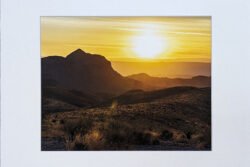 Sunset At Sotol Vista, Big Bend Print With Mat (8×10)