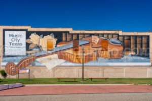 Music City Texas Mural In Linden, Tx A4-23266 - Mansfield Photography