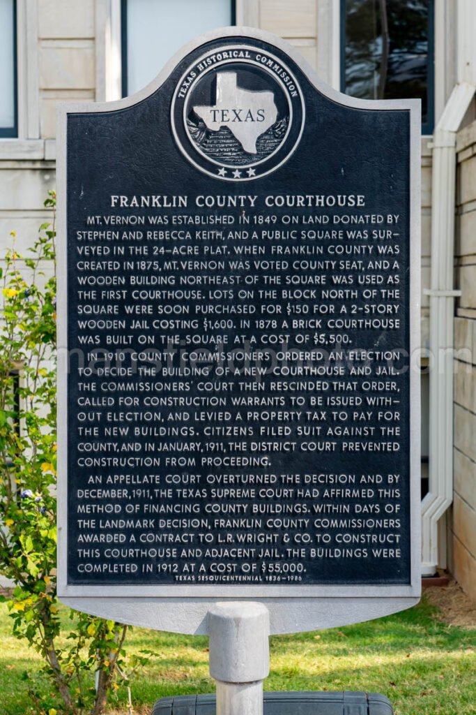 Mount Vernon, Texas, Franklin County Courthouse