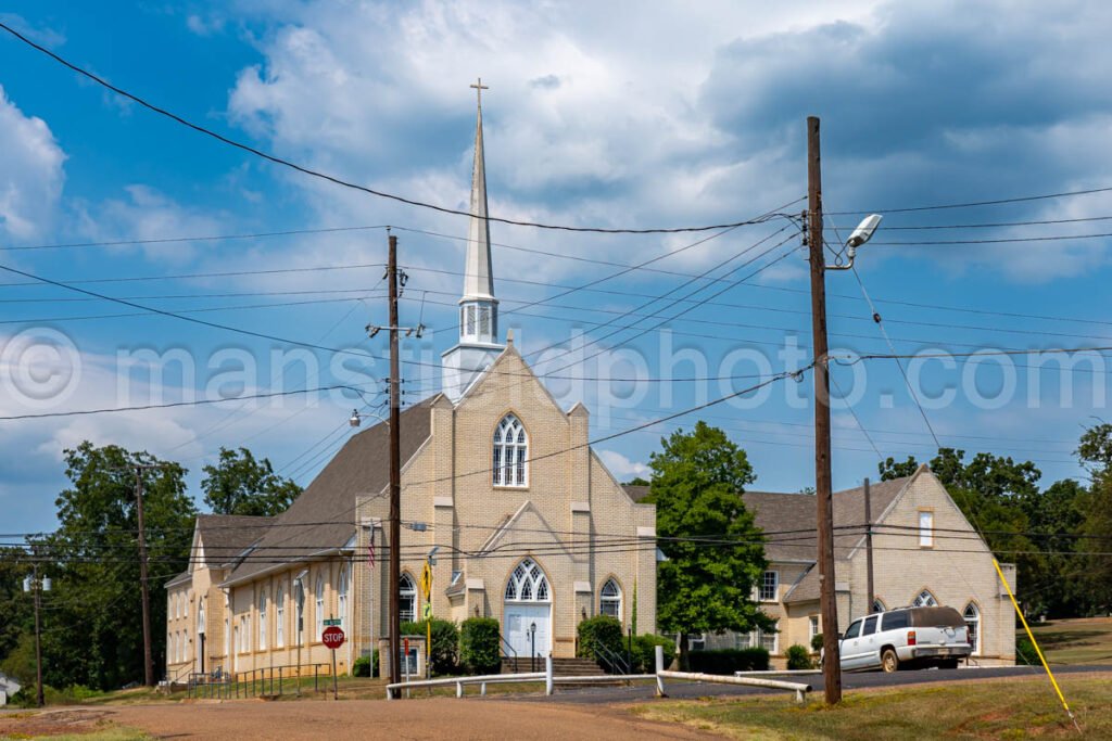 Hughes Springs, Texas, Church A4-23612 - Mansfield Photography