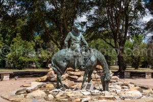 Cowboy Statue At Heritage Plaza In Clifton, Texas A4-23801 - Mansfield Photography