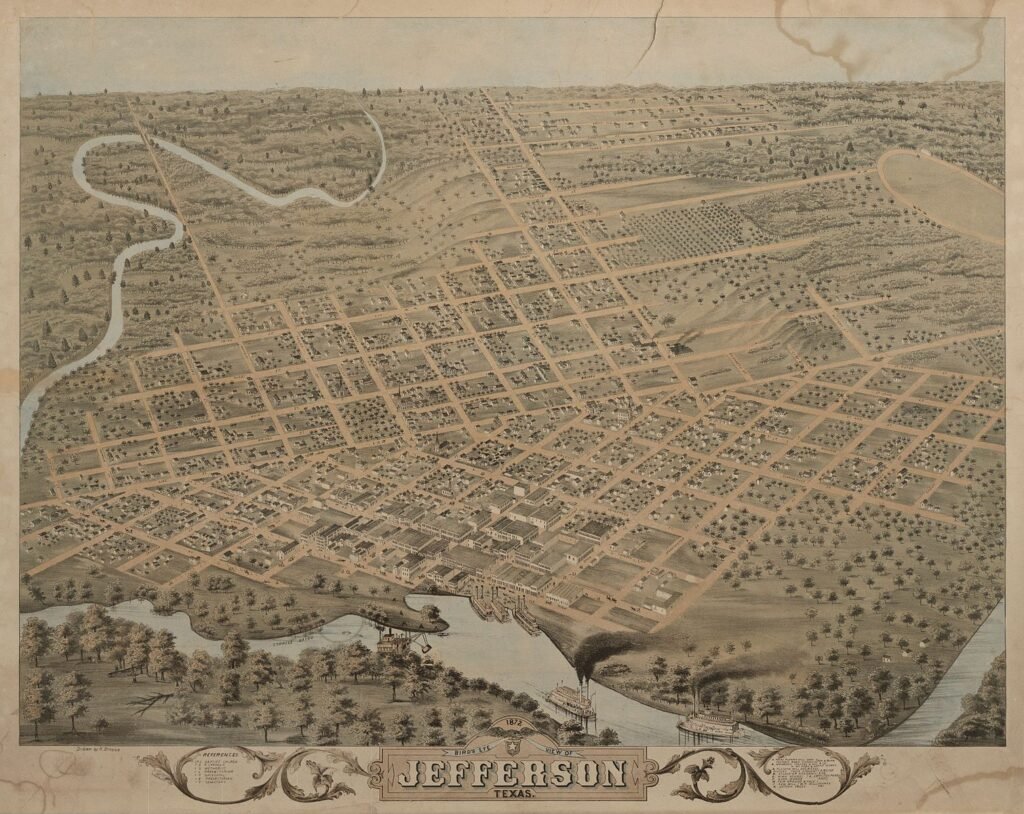 Jefferson, Texas In 1872, Public Domain Image