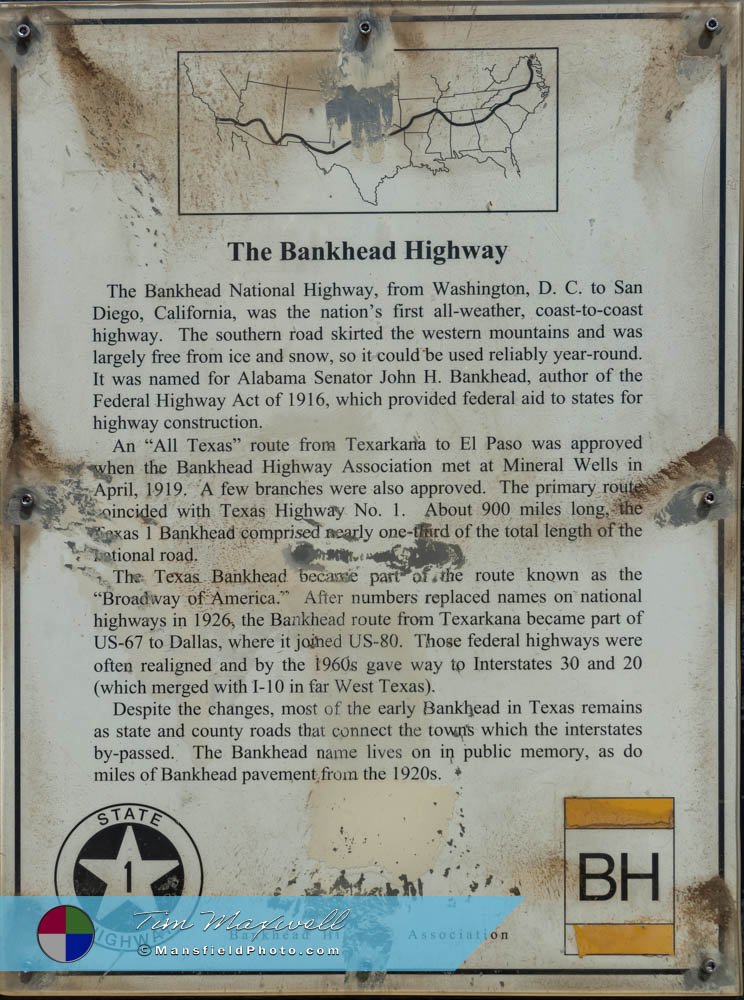 Roscoe, Texas, Bankhead Highway Marker