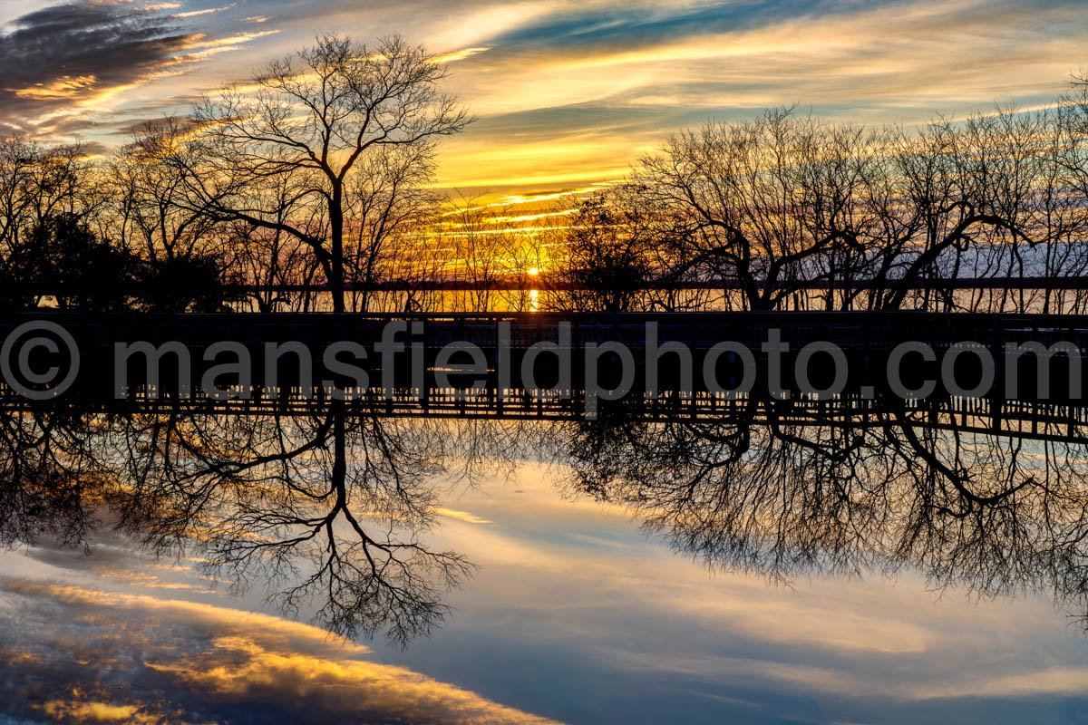 Sunset on Pond and Lake A4-11867