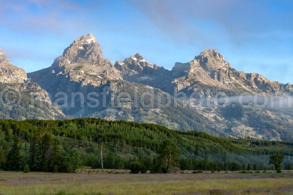 Cloudy Mountains At Grand Teton National Park A4-16948 - Mansfield Photography