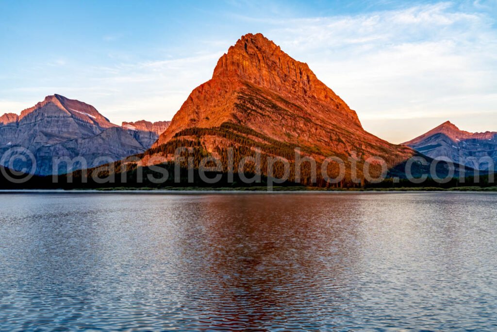 Sunrise At Swiftcurrent Lake A4-17448 - Mansfield Photography