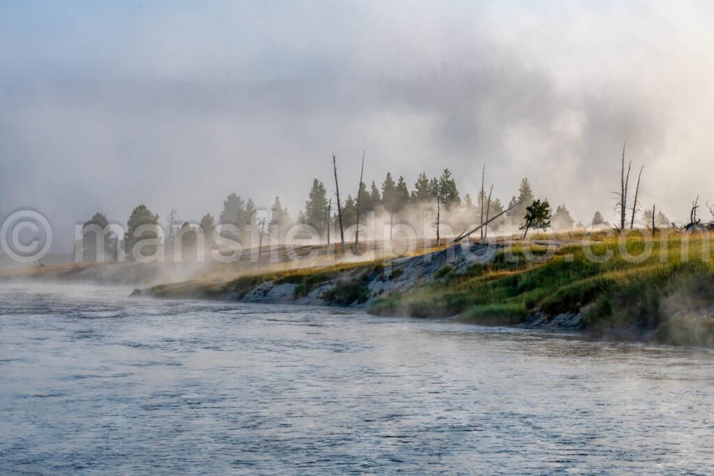 Fog on the Firehole River in Yellowstone National Park A4-17778 - Mansfield Photography