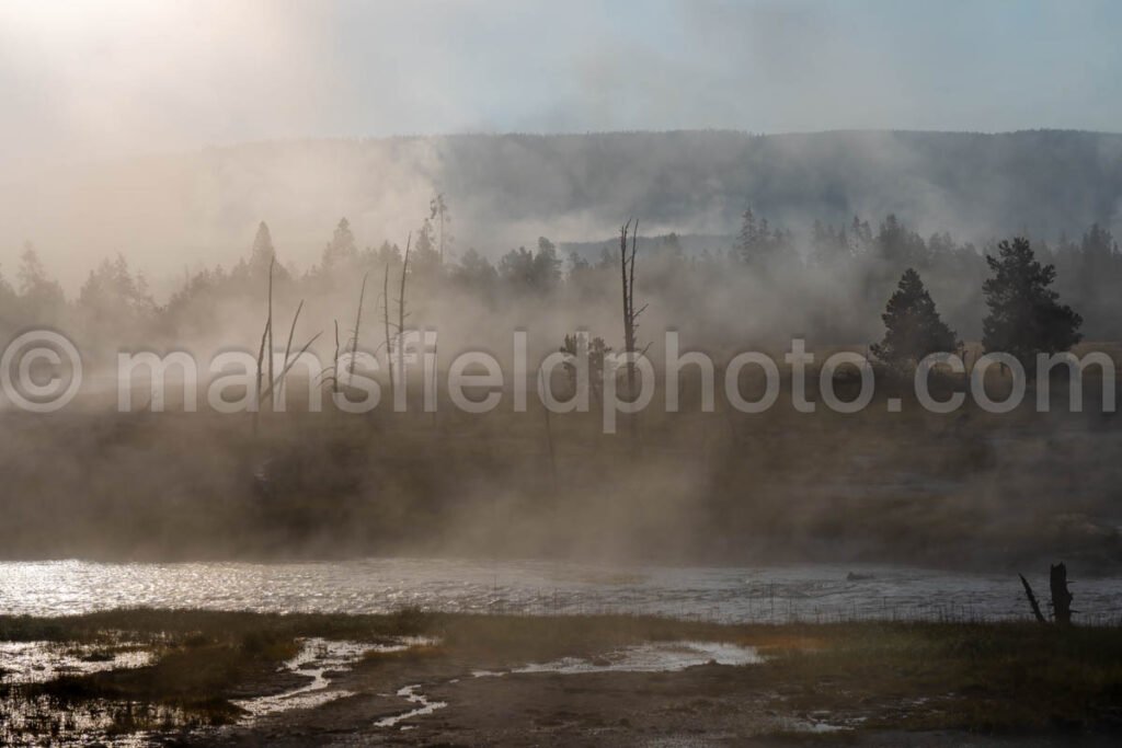 Fog on the Firehole River in Yellowstone National Park A4-17780 - Mansfield Photography