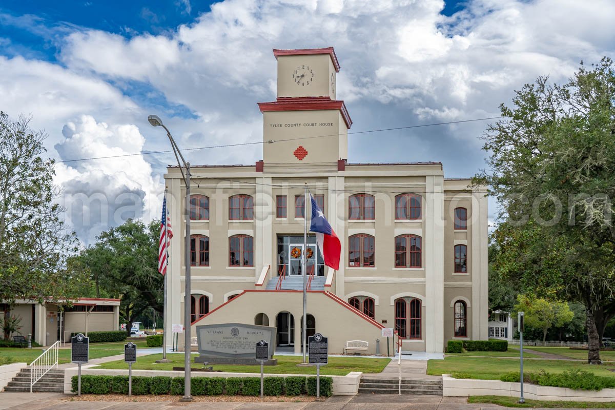 Woodville, Texas, Tyler County Courthouse A4-23851