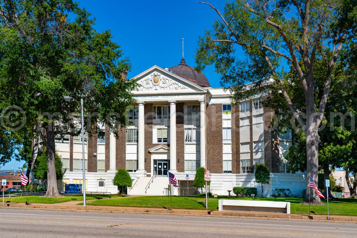 Athens, Texas, Henderson County Courthouse A4-24284