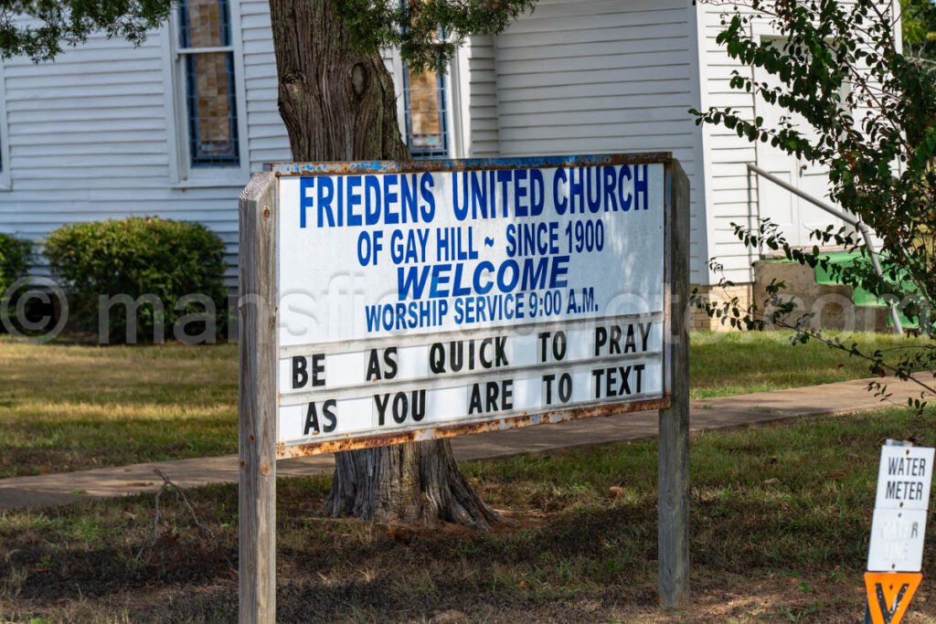 Gay Hill, Texas, Church A4-24367 - Mansfield Photography