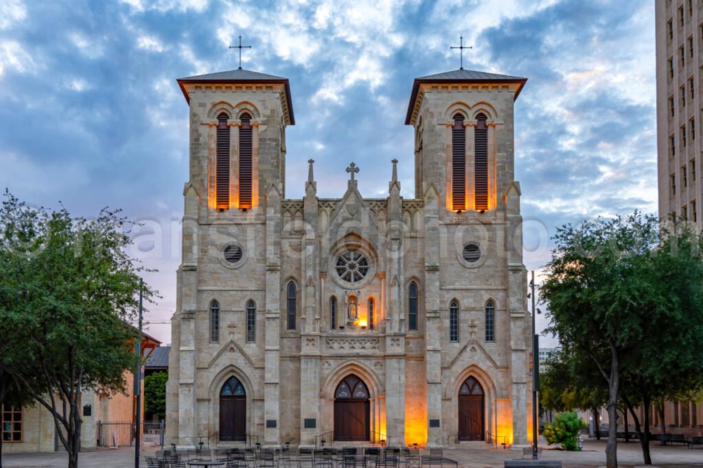 San Fernando Cathedral In San Antonio, Texas A4-24679 - Mansfield Photography