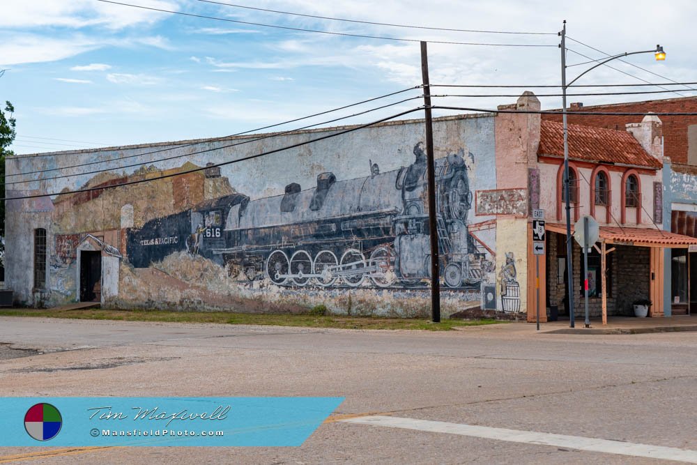 Train Mural in Baird, Texas