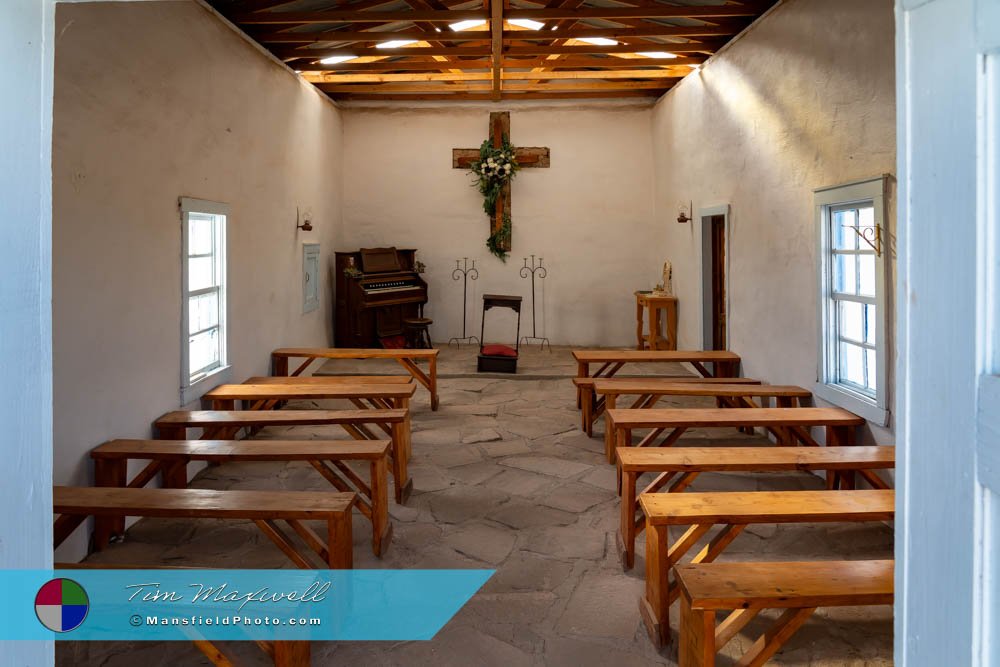 Interior Of Mission Mary, Near Balmorhea, Texas