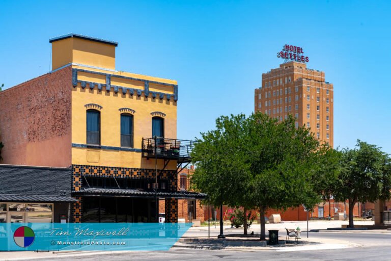 Big Spring, Texas with Hotel Settles in background.