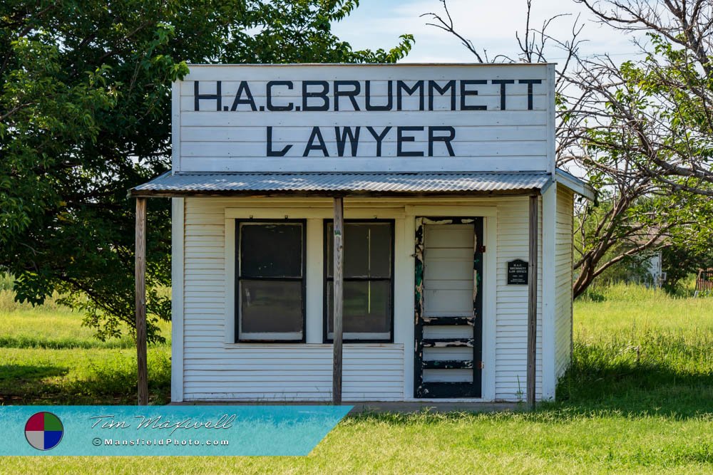 Old Law Office Of H.a.c Brummett - Dickens, Texas