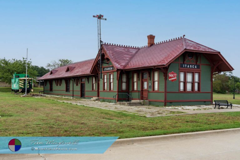 Old Train Station in Itasca, Texas