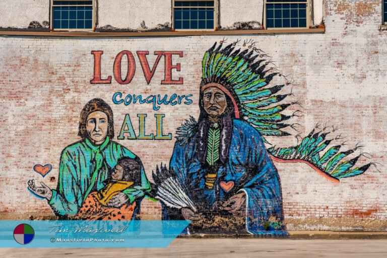 Cynthia Ann Parker Mural - Love Conquers All - Mexia, Texas