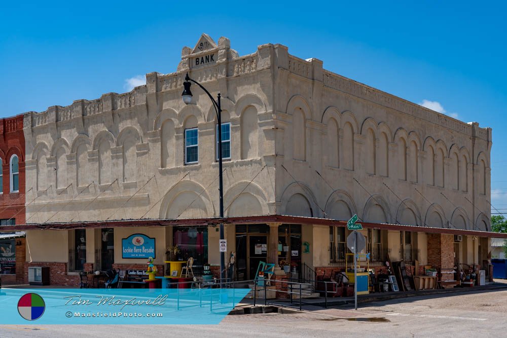 Old Bank In Rosebud, Texas