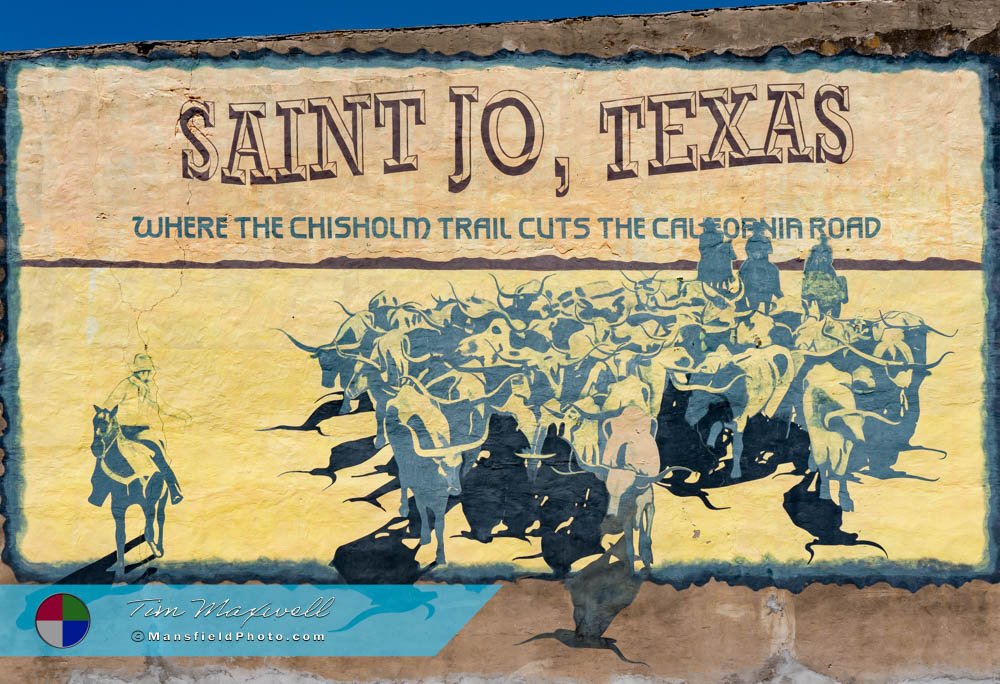 Mural In Saint Jo, Texas