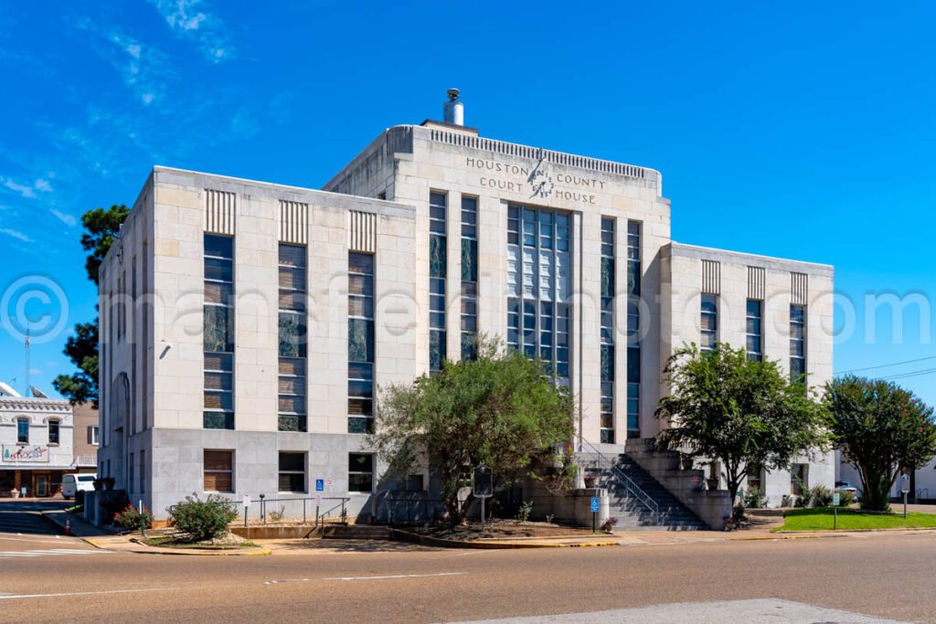 Crockett, Texas, Houston County Courthouse A4-25450 - Mansfield Photography