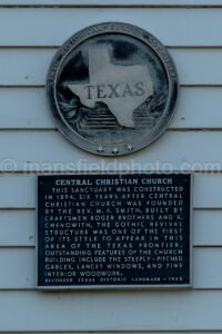 Central Christian Church In Nocona, Texas A4-25498 - Mansfield Photography