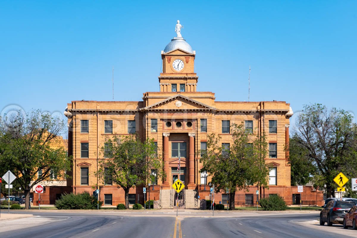 Anson, Texas, Jones County Courthouse A4-25879