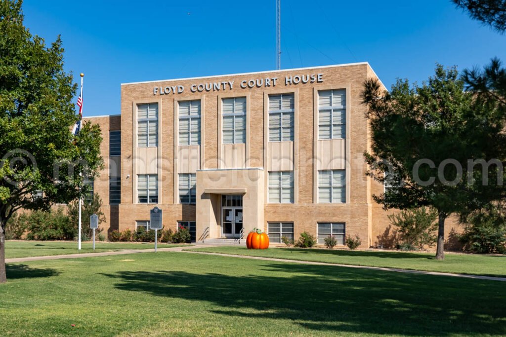 Floydada, Texas, Floyd County Courthouse A4-25976 - Mansfield Photography