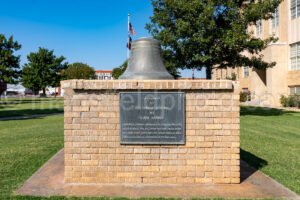 Old Courthouse Bell In Floydada, Texas A4-25985 - Mansfield Photography