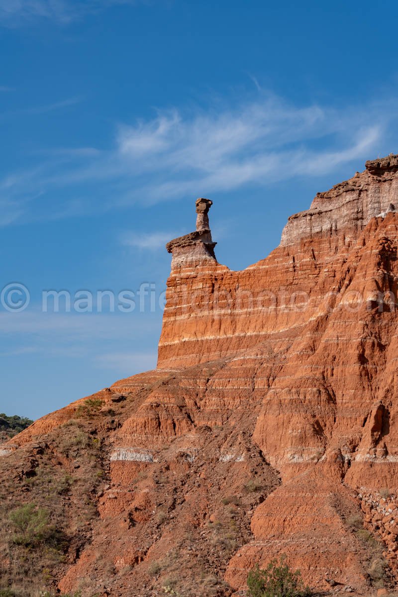 Hoodoo at Capitol Peak in Palo Duro Canyon, Texas A4-26186