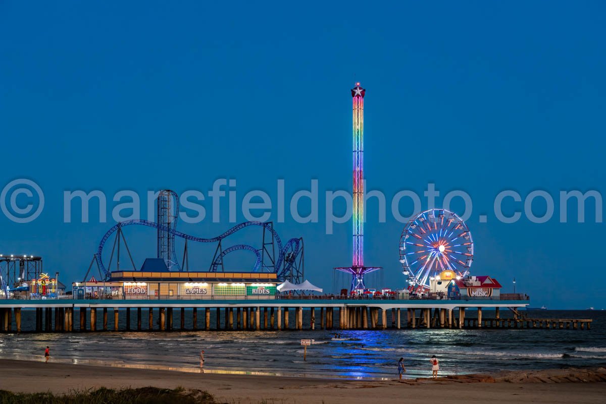 Historic Pleasure Pier, Galveston, Texas A4-26661