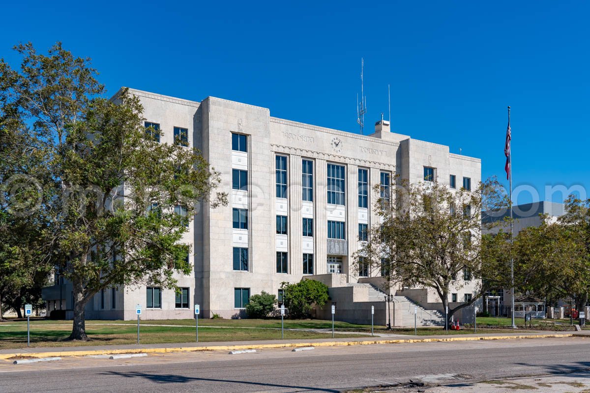 Angleton, Texas, Brazoria County Courthouse A4-26834