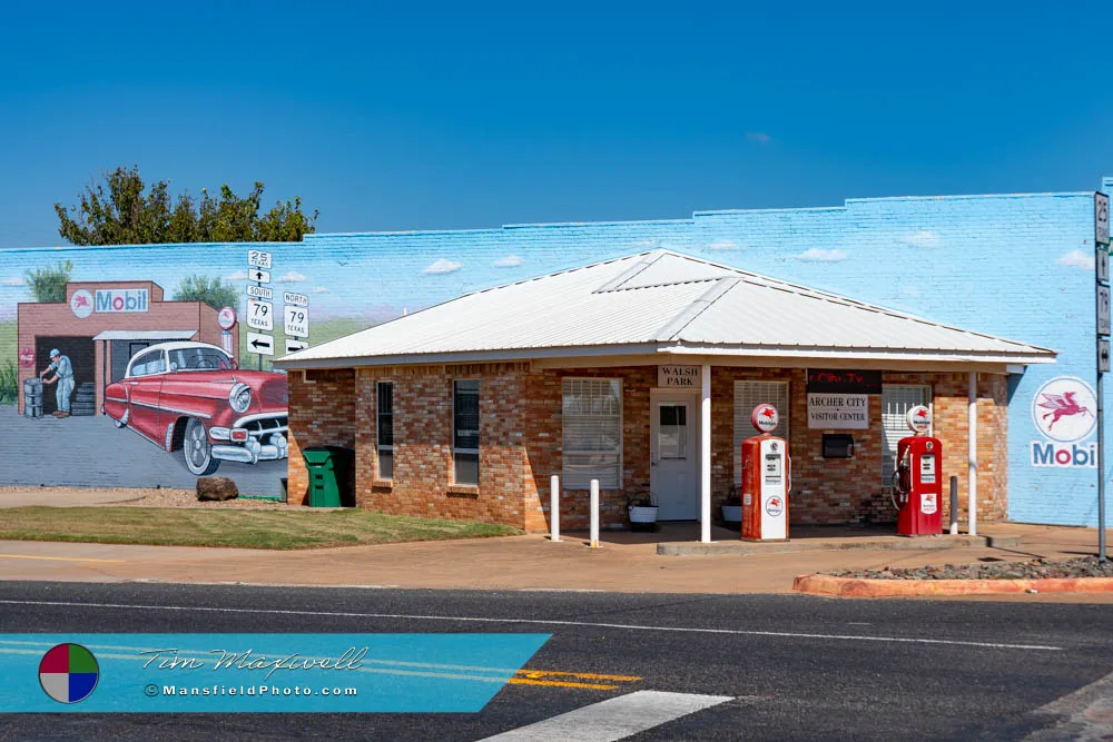 Mural And Old Gas Station
