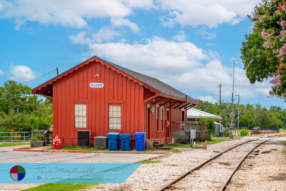 Old Train Depot In Elgin, Texas