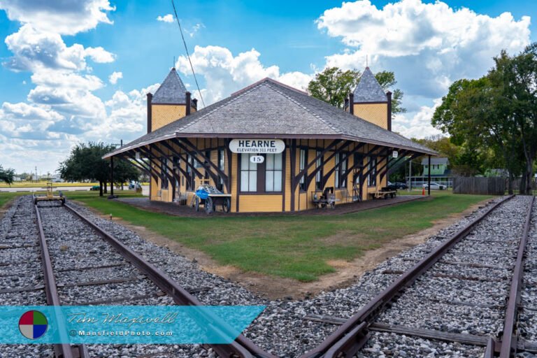 Diamond Railroad Crossing now Museum in Hearne, Texas