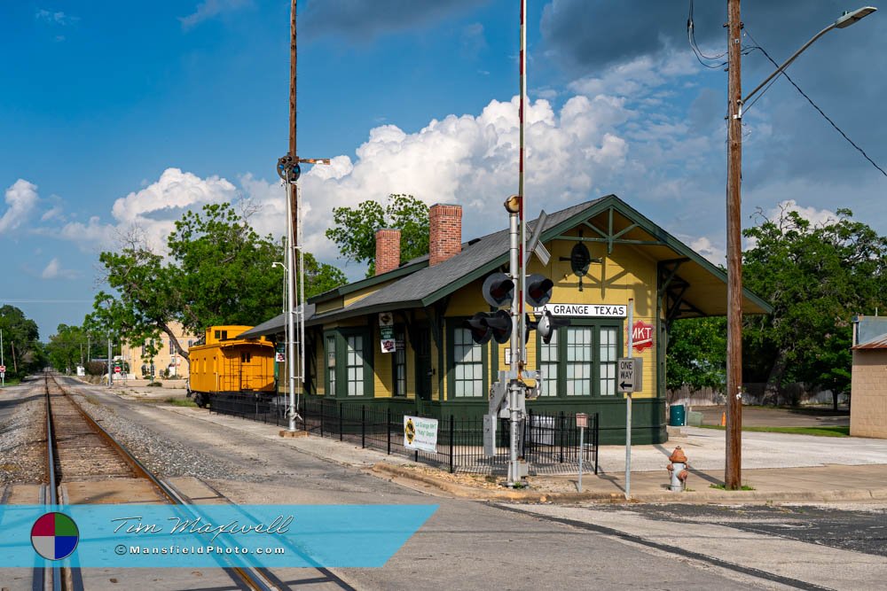 Old Train Depot in La Grange, Texas