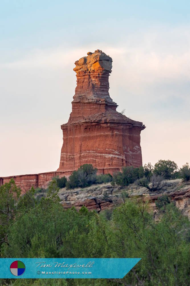 Lighthouse Effect On The Lighthouse In In Palo Duro Canyon, Texas