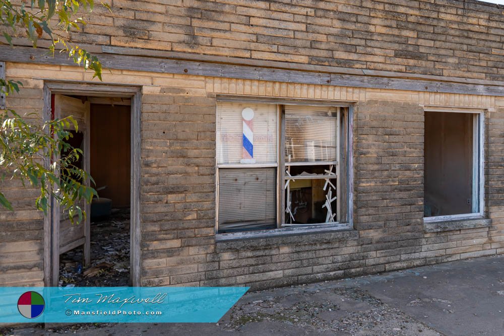 Old Barber Shop In Lueders, Texas