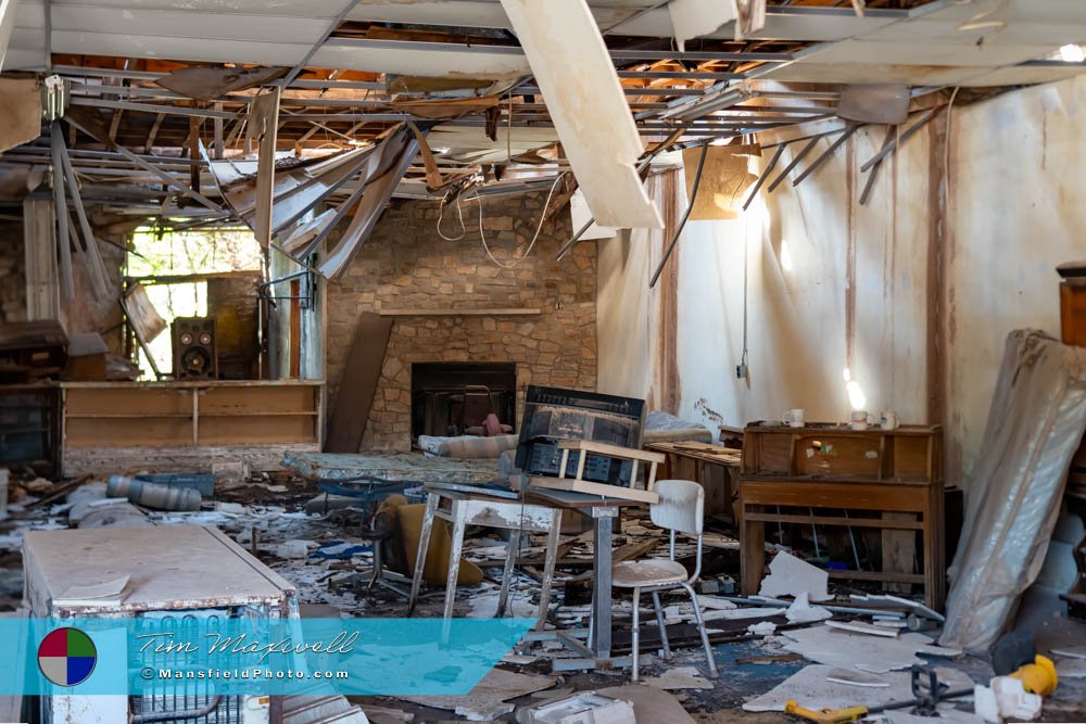 Inside An Abandoned Downtown Building In Lueders, Texas