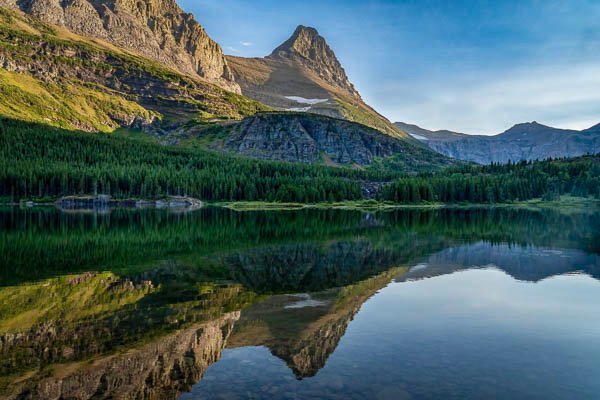 Many Glacier area in Glacier National Park