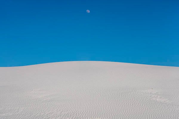 Moon And Dune, White Sands National Park