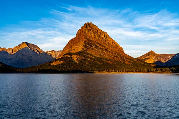 Sunrise at Swiftcurrent Lake