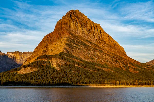 Sunrise at Swiftcurrent Lake