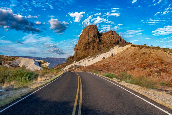 Road Near Cerro Castellan, Big Bend National Park