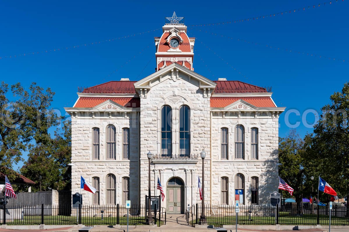 Lampasas, Texas, Lampasas County Courthouse A4-27002