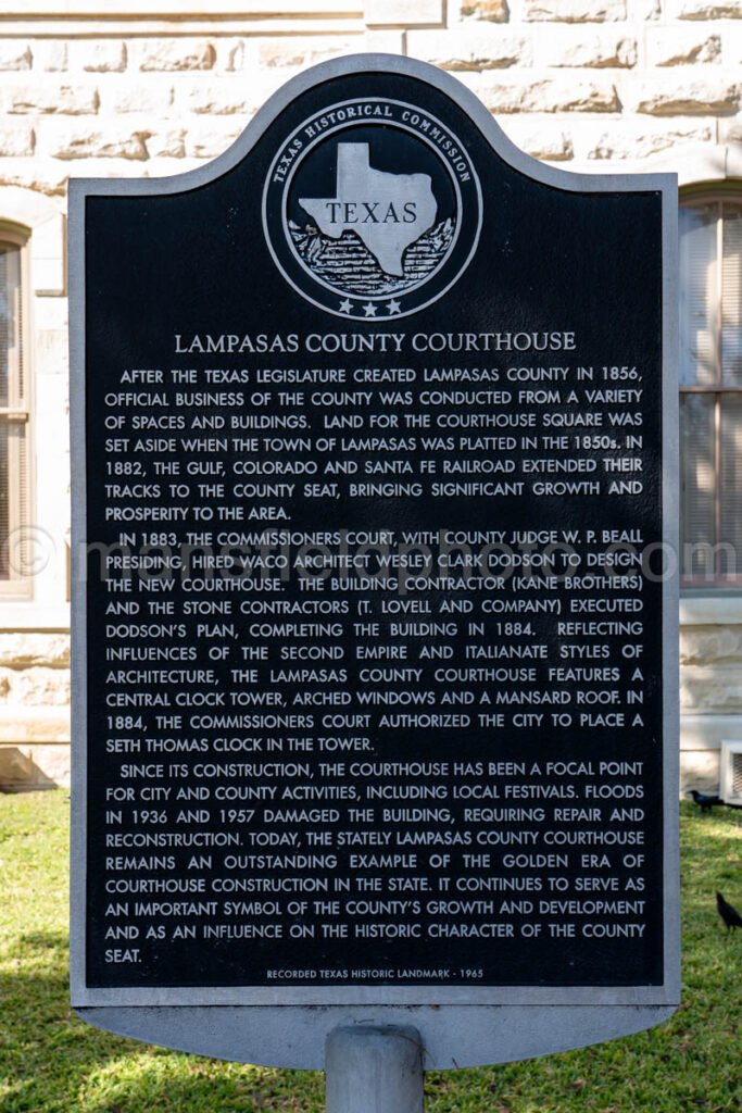 Lampasas, Texas, Lampasas County Courthouse A4-27013 - Mansfield Photography